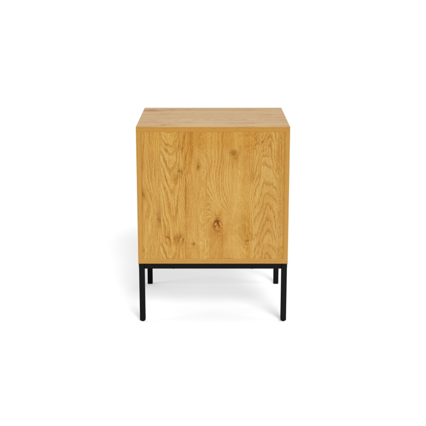 ALIN Nightstand 46x40 cm, Light Brown