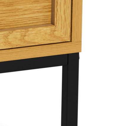 ALIN Nightstand 46x40 cm, Light Brown