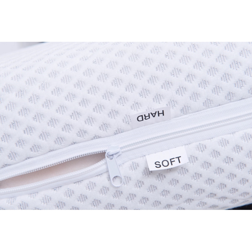 ALIS Upholstered Bed with Mattress and Storage, 160x200 cm, Brown