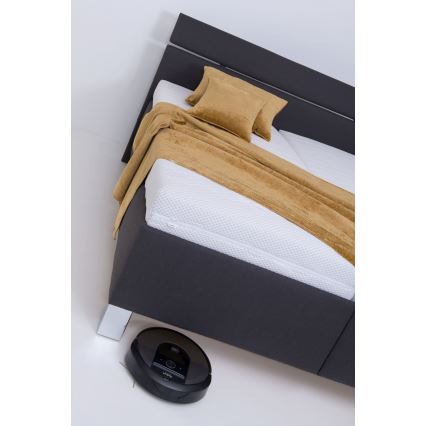 ALIS Upholstered Bed with Mattress and Storage Compartment, 160x200 cm, Anthracite