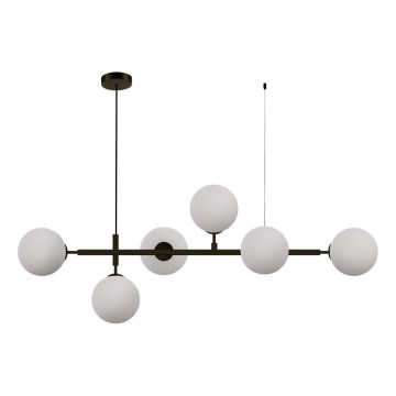 ALISA cable-suspended chandelier 6xE14/40W/230V black