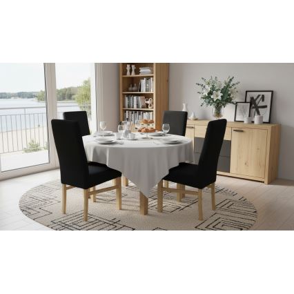 ALISON Dining Chair - Black/Oak