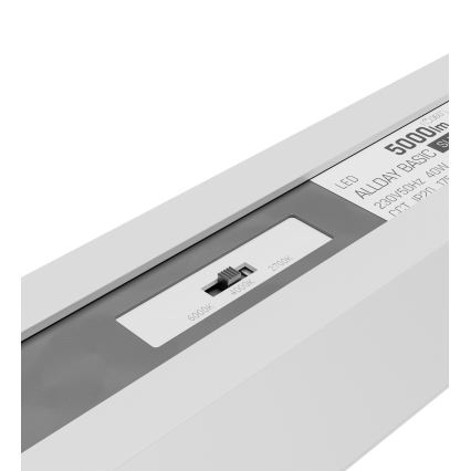 ALLDAY BASIC LED Ceiling Light, 20/30/40W, 230V, 2700/4000/6000K, 120 cm, White