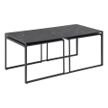 ALMA 3-Piece Coffee Table Set, Anthracite