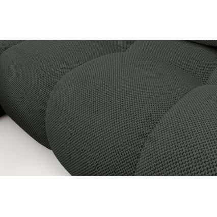 ALMADA Left-hand L-shaped Upholstered Corner Sofa Bed with Storage, Anthracite