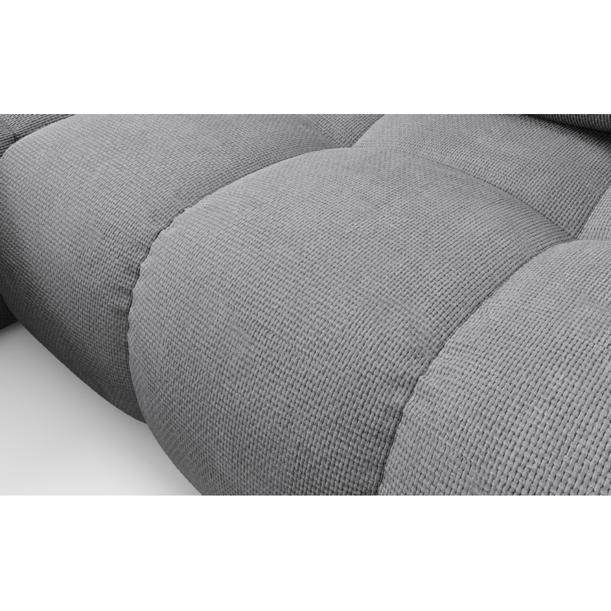 ALMADA Left-Facing L-Shaped Upholstered Corner Sofa Bed with Storage, Grey