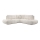 ALMADA Right-hand L-shaped Upholstered Corner Sofa Bed with Storage, Beige