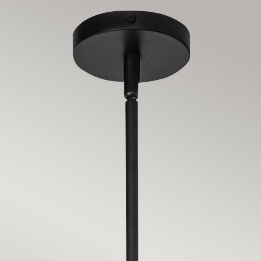Alora Mood - DAPHNE Rod-mounted pendant lamp, 1x E27/60W/230V, Ø 18.1 cm, Black/Brown