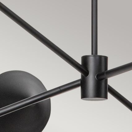 Alora Mood - DAPHNE Rod-Mounted Chandelier 6xE14/40W/230V Black/Brown