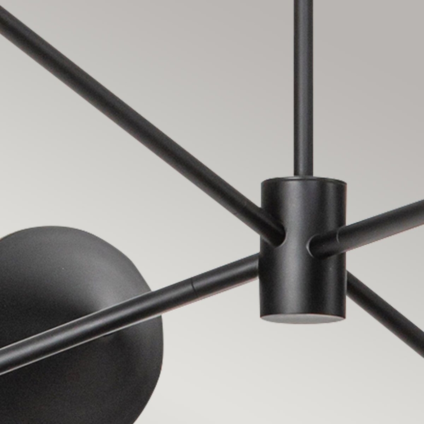 Alora Mood - DAPHNE Rod-Mounted Chandelier 6xE14/40W/230V Black/Brown
