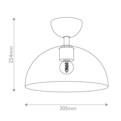 Alora Mood - Ceiling light JUDE 1xE27/60W/230V d. 30,5 cm brass
