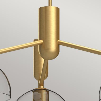 Alora Mood - Chandelier on a pole JUDE 3xE27/60W/230V d. 96,8 cm brass