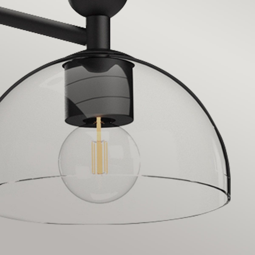 Alora Mood - JUDE Rod Pendant 3xE27/60W/230V Black
