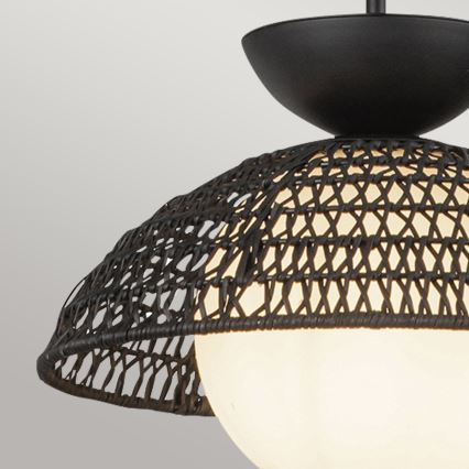 Alora Mood - PERTH rod pendant light 1xE27/60W/230V Ø 37.5 cm, black