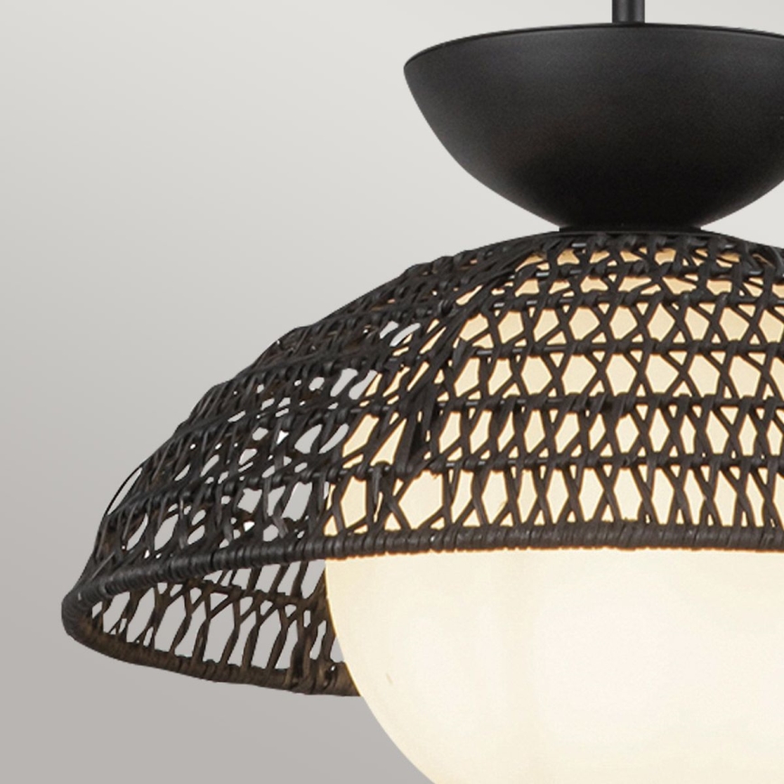 Alora Mood - PERTH rod pendant light 1xE27/60W/230V Ø 37.5 cm, black