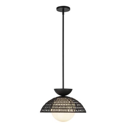 Alora Mood - PERTH rod pendant light 1xE27/60W/230V Ø 37.5 cm, black