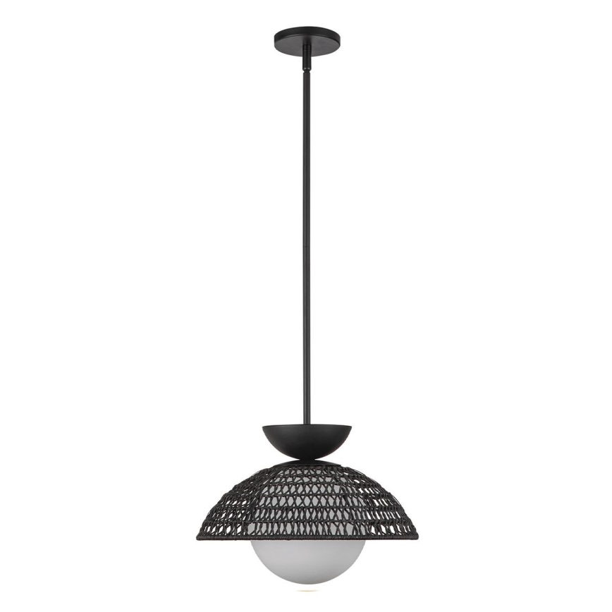 Alora Mood - PERTH rod pendant light 1xE27/60W/230V Ø 37.5 cm, black