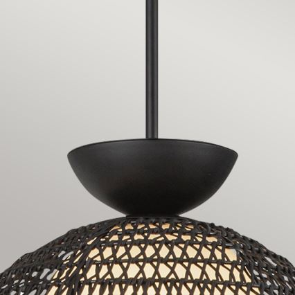 Alora Mood - PERTH rod pendant light 1xE27/60W/230V Ø 37.5 cm, black