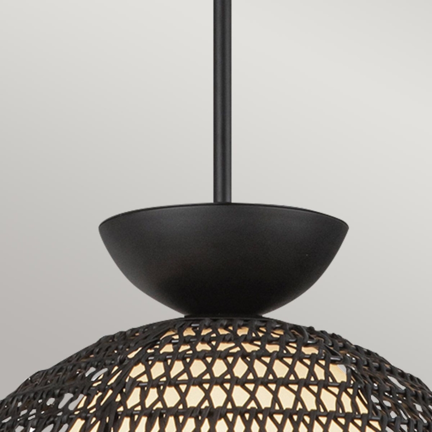 Alora Mood - PERTH rod pendant light 1xE27/60W/230V Ø 37.5 cm, black