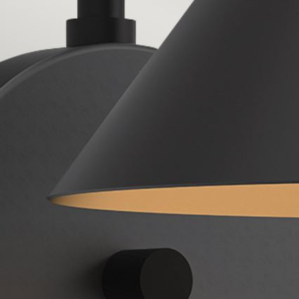 Alora Mood - REMYCK Wall Light 1xE27/60W/230V Black