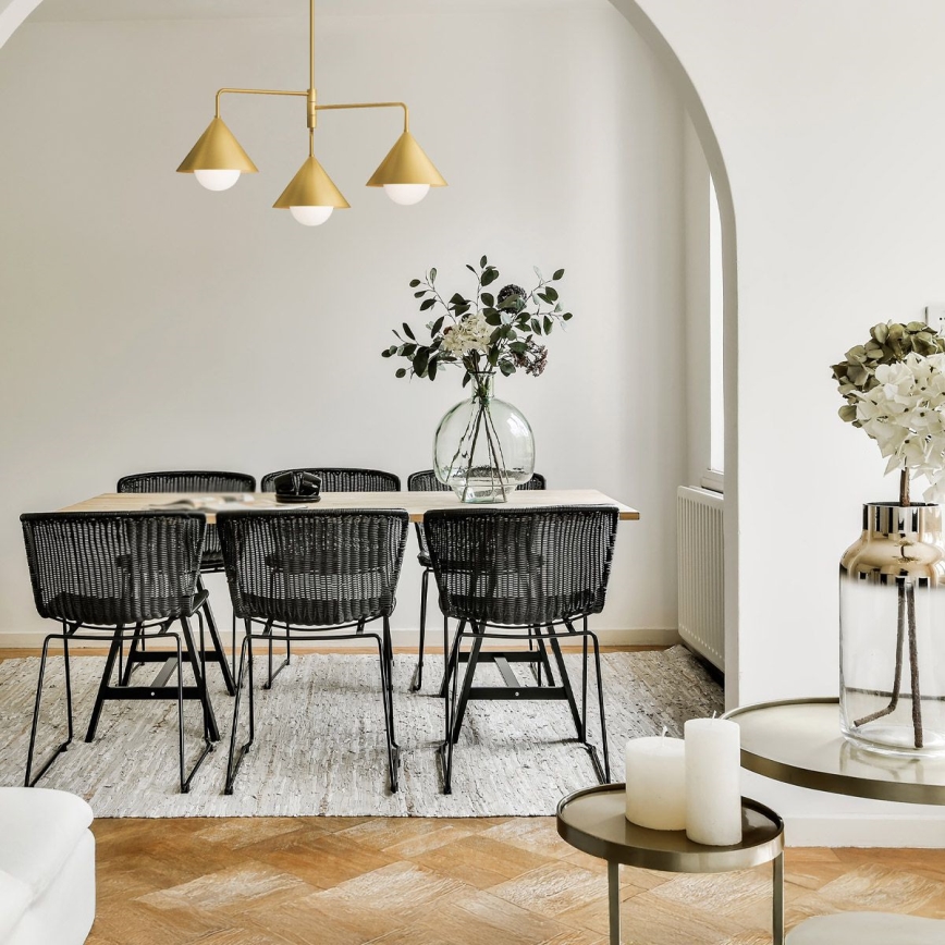 Alora Mood - REMYCK 3-Light Rod Pendant 3xE27/60W/230V, Gold