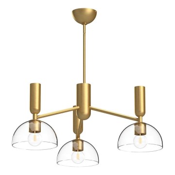 Alora Mood - Chandelier on a pole JUDE 3xE27/60W/230V d. 96,8 cm brass