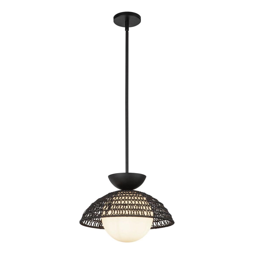 Alora Mood - PERTH rod pendant light 1xE27/60W/230V Ø 37.5 cm, black