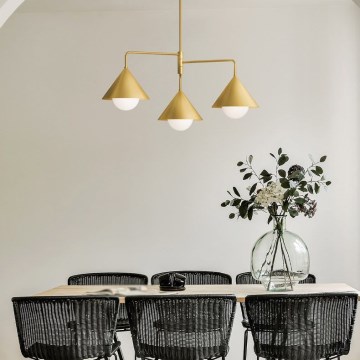 Alora Mood - REMYCK 3-Light Rod Pendant 3xE27/60W/230V, Gold