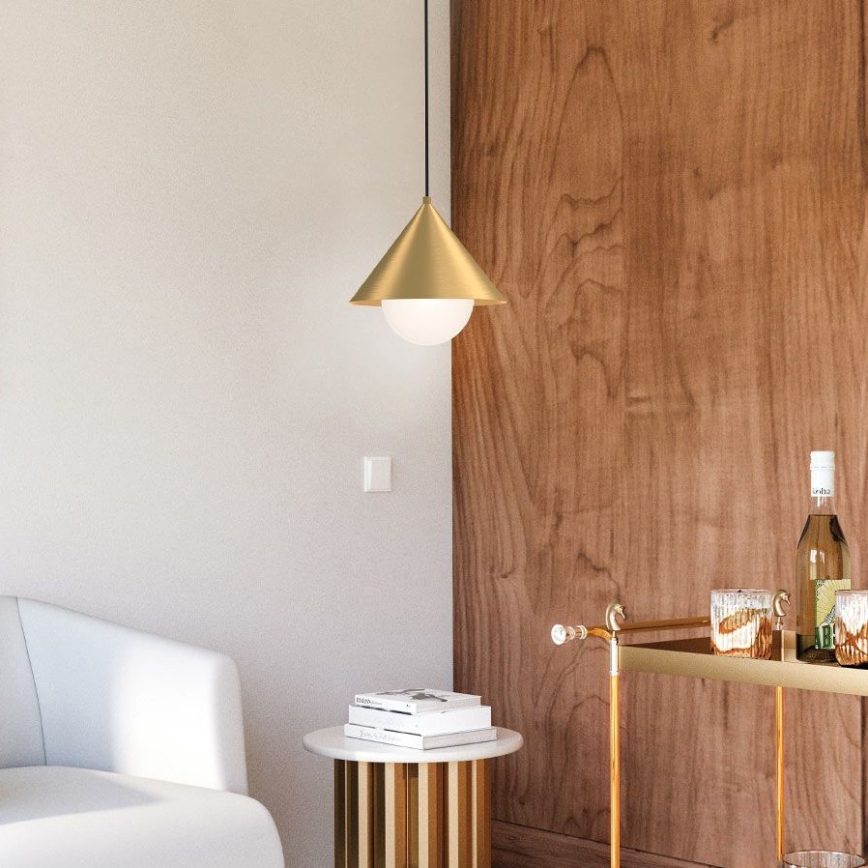 Alora Mood - REMYCK Cable Pendant Light 1xE27/60W/230V, Ø 34.3 cm, Gold