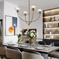 Alora Mood - SYLVIA Rod Pendant Light 4xE14/40W/230V Gold