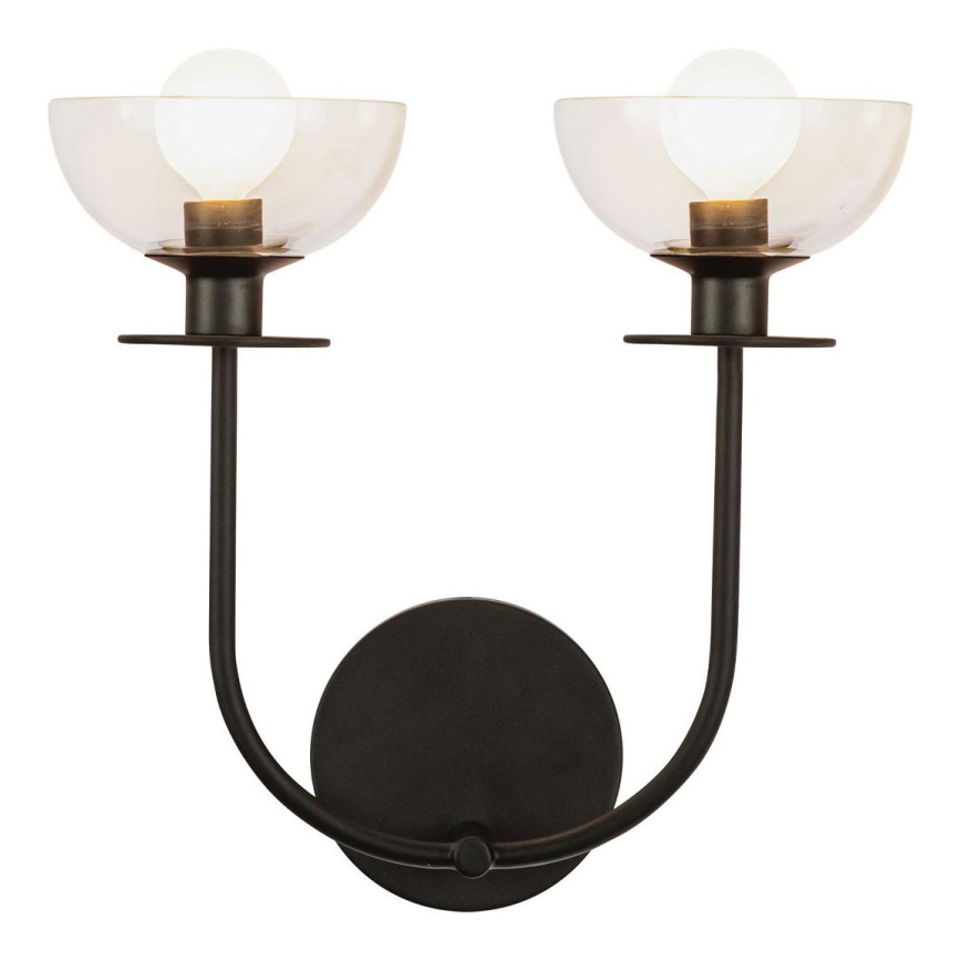 Alora Mood - SYLVIA Wall Sconce 2x E14/40W/230V, Black