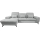 ALTA Left-Facing L-Shaped Upholstered Corner Sofa Bed with Storage, Gray