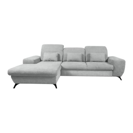 ALTA Left-Facing L-Shaped Upholstered Corner Sofa Bed with Storage, Gray