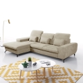 ALTA Left-Facing L-Shaped Upholstered Sofa Bed with Storage, Beige