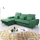 ALTA Left L-shaped Upholstered Corner Sofa Bed with Storage, Green