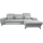 ALTA Right-Hand L-Shaped Upholstered Corner Sofa Bed with Built-In Storage, Grey