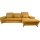 ALTA Right-Hand L-Shaped Upholstered Corner Sofa Bed with Storage — Yellow