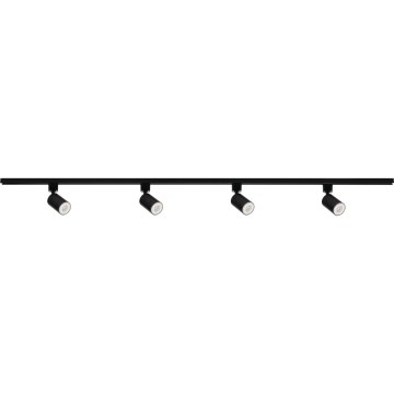 ALTEAR track system spotlight 4xGU10/10W/230V 1,5m black