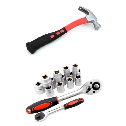 Aluminum case with tools 186 pcs