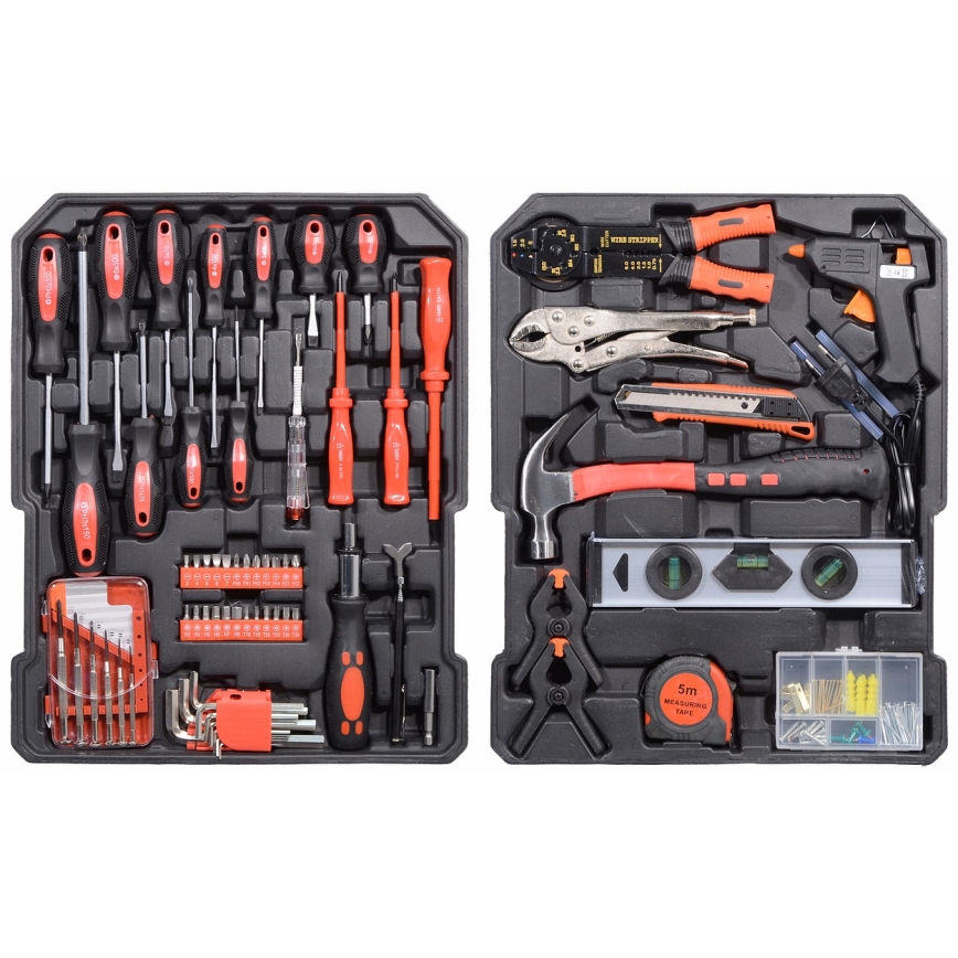 Aluminum case with tools 186 pcs