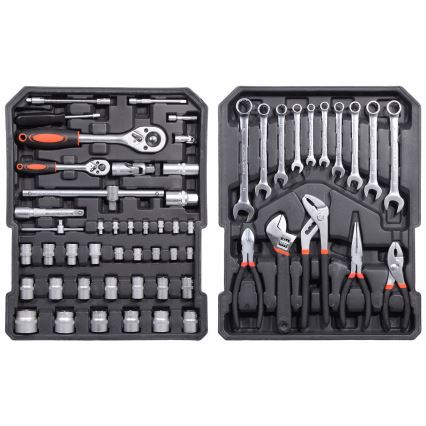 Aluminum case with tools 186 pcs