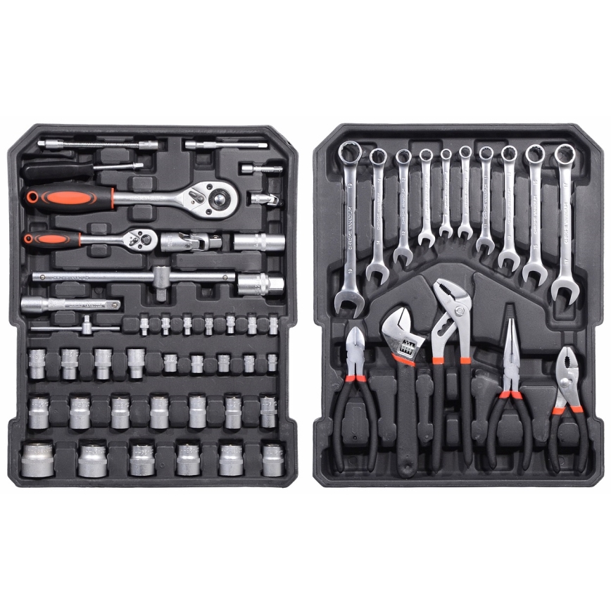 Aluminum case with tools 186 pcs