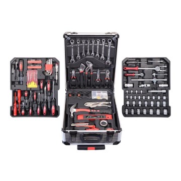 Aluminum case with tools 186 pcs