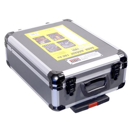 Aluminum case with tools 186 pcs