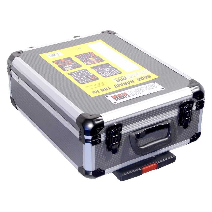 Aluminum case with tools 186 pcs