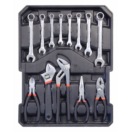 Aluminum case with tools 186 pcs