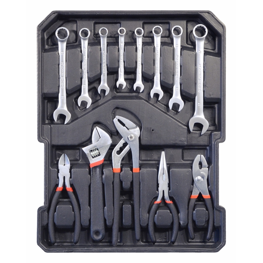 Aluminum case with tools 186 pcs