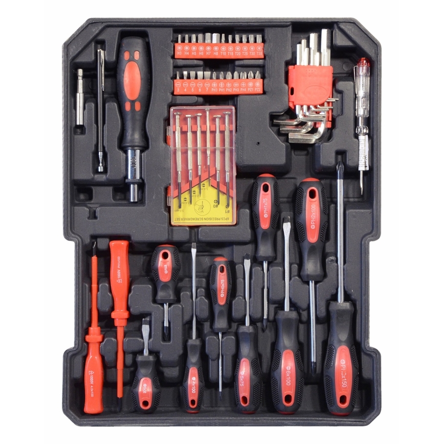 Aluminum case with tools 186 pcs