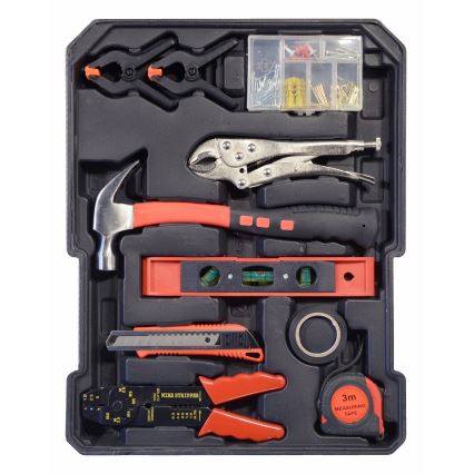 Aluminum case with tools 186 pcs