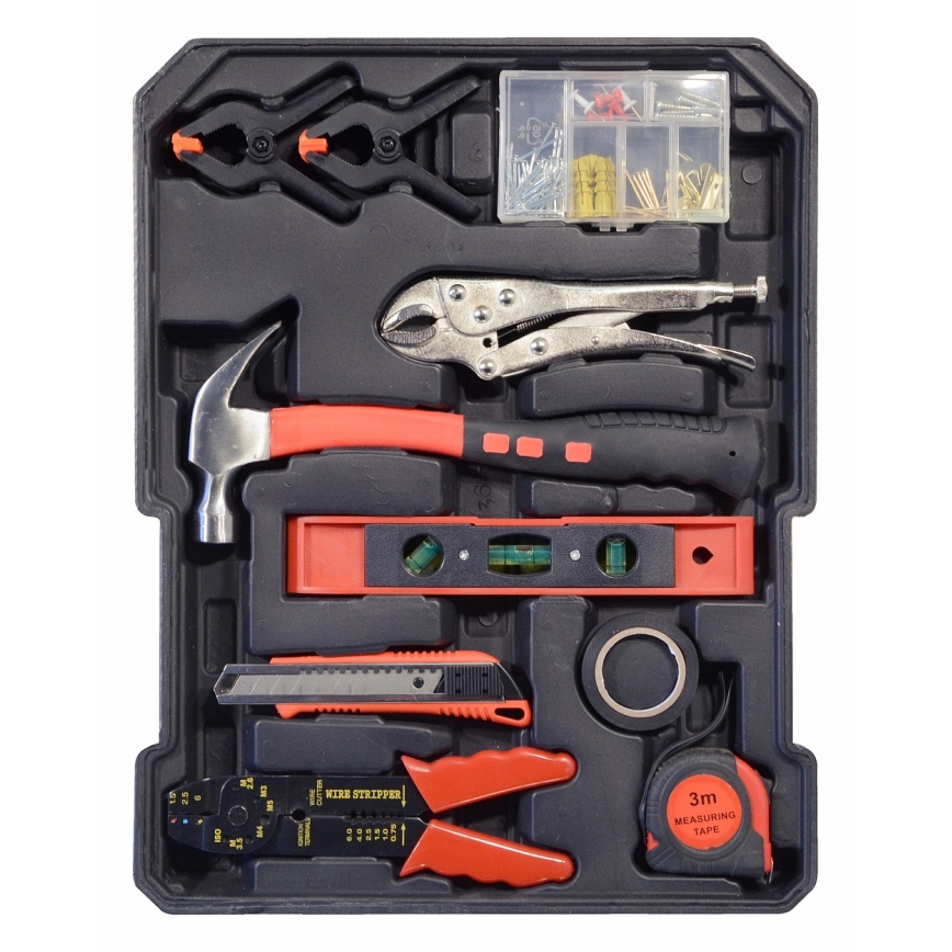 Aluminum case with tools 186 pcs